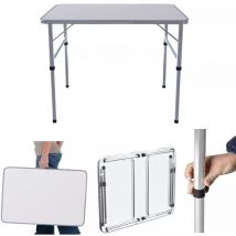 Table pliante en aluminium Table de camping Table de jardin Table de fête pliante 75CM