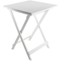 7house - Table pliante en bambou verni Biano 60x60x75cm