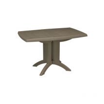 Table de Jardin pliante en résine VEGA - GROSFILLEX - 118 x 77 cm Vert foret