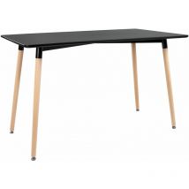 Happy Garden - Table rectangulaire 120 × 70cm noire pia