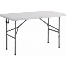 Serena - Table rectangulaire avec plateau et piétements pliants cm 61 x 122 x h. 74 jardin terrasse fête