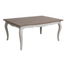 Decoration D ’ Autrefois - Table Rectangulaire Extensible 12/14 Personnes - Bois - Blanc - Interior's