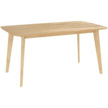 Rendez-vous Déco - Table rectangulaire 6 personnes en bois clair 150 cm - oman