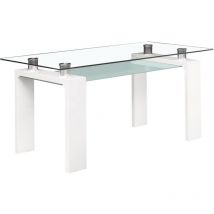 Habitat Et Jardin - Table repas 'Eva' - 150 x 80 x 75 cm - Blanc laqué
