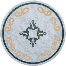 Biscottini - table rond pour table d'alimentation en marbre