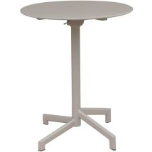 Magazzini Cosma - Table ronde Ø60 cm Fermable Outdoor pour bars et pubs de publication avec structure et haut en acier bazar Tan - Tan