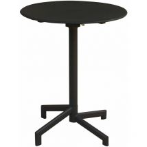 Gardeness - Table ronde Ø60 cm Fermable Outdoor pour bars et pubs de publication avec structure et haut en acier bazar Black - Black