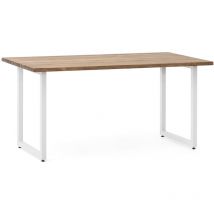 Box Furniture - Table Salle a Manger iCub Strong eco 80x120x73 cm Blanc Effect-Vintage
