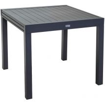 Table de jardin extensible Anthracite 90/180x90 cm h 73 cm en Aluminium mod. Sullivan