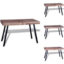 Table Teck recyclé - Table Basse - Table D'appoint - Meubles Design - Mobilier Vintage - Table Teck Recyclé