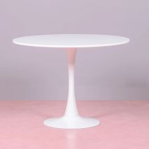 Furnmod Design Your Space - Nest Dream - Table à manger ronde design (100cm) - Stratus - Blanc