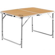 Table de camping pliable 6 places - O'Camp - Forme valise - Dimensions : 120 x 60 x 70 cm