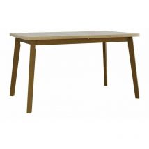 Mobilier1 - Table Victorville 130, Sonoma chêne, 75x80x140cm, Allongement, Stratifié, Bois