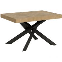 Itamoby - Table extensible 90x130/234 cm Volantis Quercia Natura structure Anthracite
