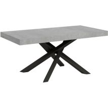 Itamoby - Table extensible 90x180/284 cm Volantis Cemento structure Anthracite