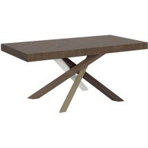 Itamoby - Table extensible 90x180/284 cm Volantis Noce structure 4/C