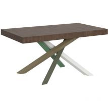 Itamoby - Table extensible 90x160/420 cm Volantis Noce structure 4/A