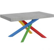 Table extensible 90x160/420 cm Volantis Cemento structure 4/B