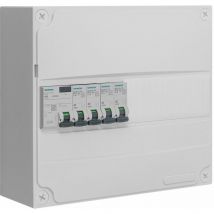 Siemens - Tableau 1 rangée pré-équipé 1 inter. diff. 40A type ac + 4 disjoncteurs