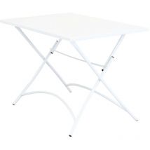 Tableau 110x70 cm Closeable Garden de sauvegarde pliant extérieur avec structure et haut en fer en acier mini White - White