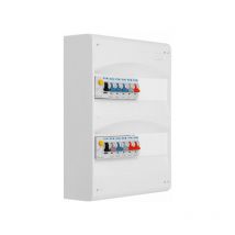 Eaton - Tableau 2 rangées pré-équipé 2 inter. diff. 63A + 10 disjoncteurs