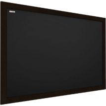 Allboards - Tableau à Craie Noir avec Cadre en Bois Noir 120x90cm