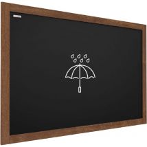 Allboards - Tableau à Craie Noir Etanche avec Cadre en Bois Laqué 150x100cm