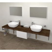 Tableau avice 210x50cm, chêne noir