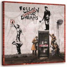 Feeby - Image sur toile, peinture murale Banksy - collection d'œuvres de graffiti - 60x60