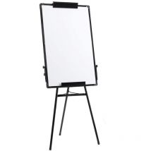 Tableau Blanc Chevalet de Conférence Magnétique avec Trépied 60×90cm