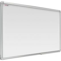 Tableau blanc emaille magnetique effacable a sec avec cadre en aluminium 180x100cm 83335050