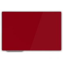 Tableau magnétique en verre Rouge 65 x 100 cm