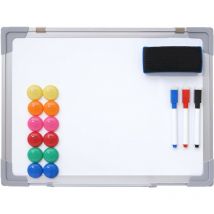 Tableau blanc HWC-C84, magnétique, accessoires inclus - 40x30cm