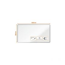 Nobo - Tableau blanc laqué Premium 16/9e H69 x L122 cm