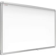 Tableau Blanc Magnétique Effaçable à Sec avec Cadre en Aluminium Premium expo 80x50cm