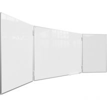 Tableau Blanc Scolaire Type Triptyque avec Cadre en Aluminium 150x100cm//300cm