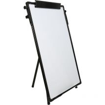Tableau blanc sur support - Magnétique - 6090cm Noir