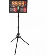 Tableau de Bord Électronique Multifonction Portable Tableau D'affichage Numérique de Football avec Horloge de Minuterie Tableau de Bord de Jeu