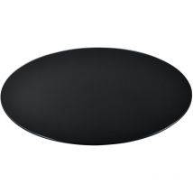 Plateau de Table Glasgow en Verre ESG Diamètre Ø 60 cm Noir [neu.haus]