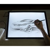 Jeobest - Tablette Lumineuse A3 led Boîte lumineuse avec Luminosité Réglable et Ligne d'échelle Précise