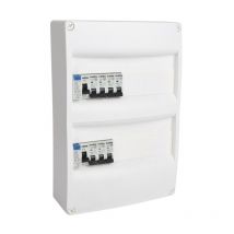 Tableau électrique pré équipé 2 rangées 26 modules 2ID + 7 disjoncteurs Nalto