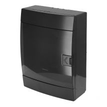 Horoz Electric - Tableau électrique saillie 16 modules (2x8) IP40 étanche noir porte fumée horoz