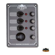 Tableau electrique trem - 3 interrupteurs + avertisseur