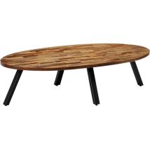 Homemiyn - Furniture Limited - Table basse Teck recyclé massif Ovale 120x60x