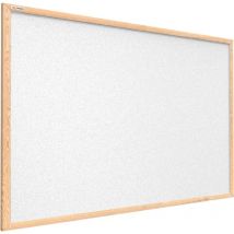 Tableau en Liège Blanc avec Cadre en Bois 90x60cm