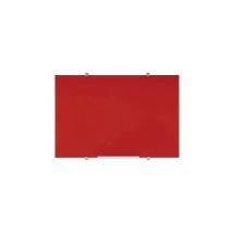 Tableau en verre magnétique Flow 90 x 120 cm Bi-office rouge