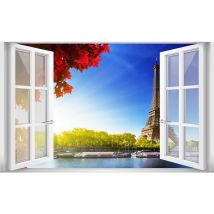 Hxadeco - Tableau Paris la seine - Made in France - 80x50cm