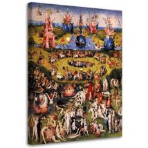 Tableau sur toile, Jardin d'Eden - Reproduction h. Bosch - 40x60