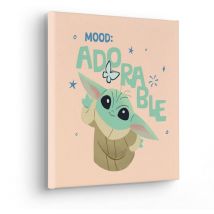 Tableau intissé Le Mandalorien - Petit Grogu Adorable