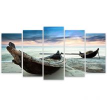 Tableau les bateaux , 150x80cm